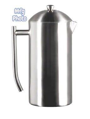 Frieling Brushed 18/10 Stainless Steel French Press Coffee Maker 44 ounce